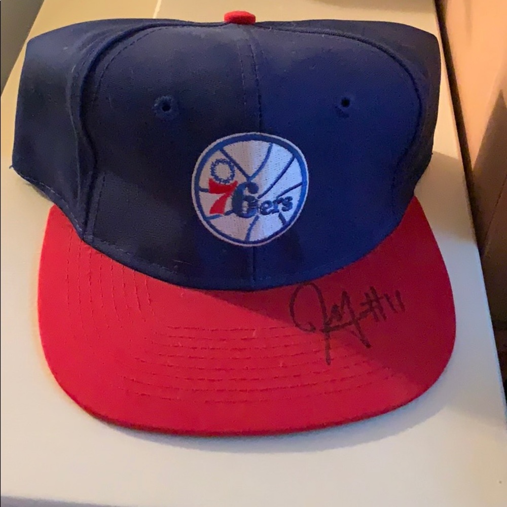 76ers Jrue Holiday Signed Snapback Hat